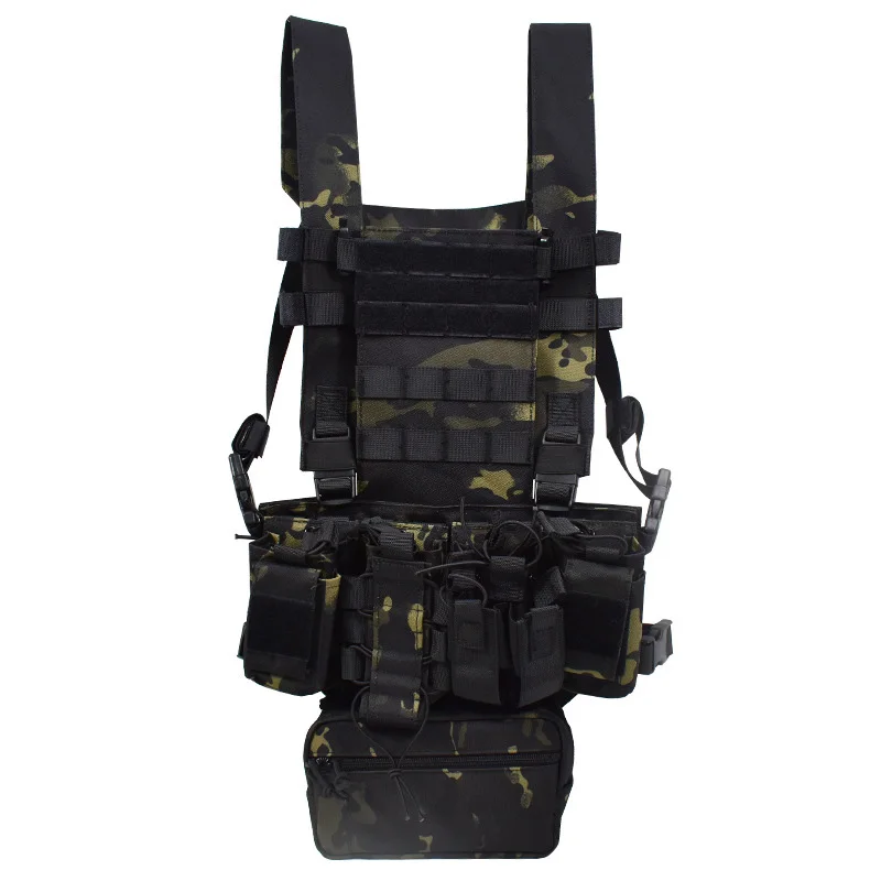 Crossfit Vest - Multicam siyah taktik kamuflaj avcılık savaş